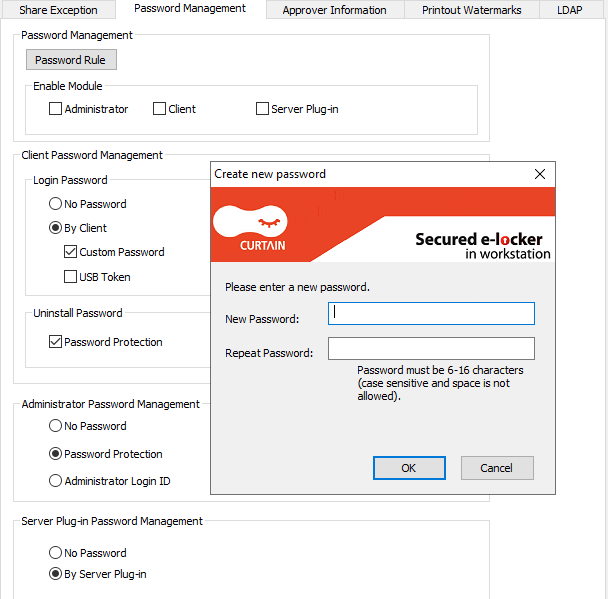 password management console